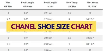 chanel slinback|Chanel slingback size chart.